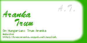 aranka trum business card